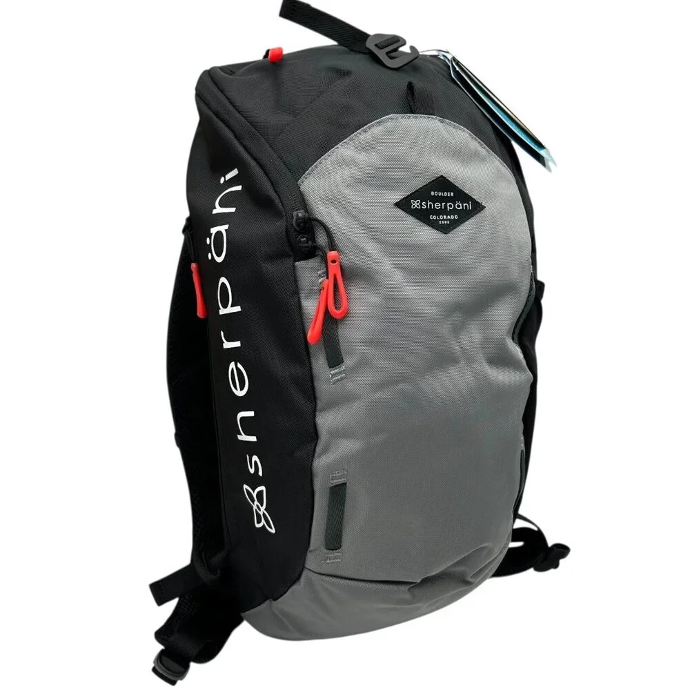 Sherpani Switch 15L Hiking Backpack Stone Black/Grey Recycled‎ Eco Travel Bag